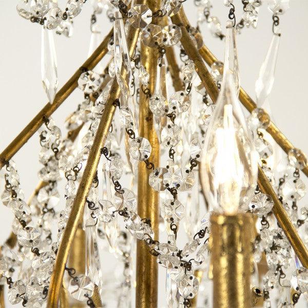 Gold Parisian Glam Chandelier - Belle Escape