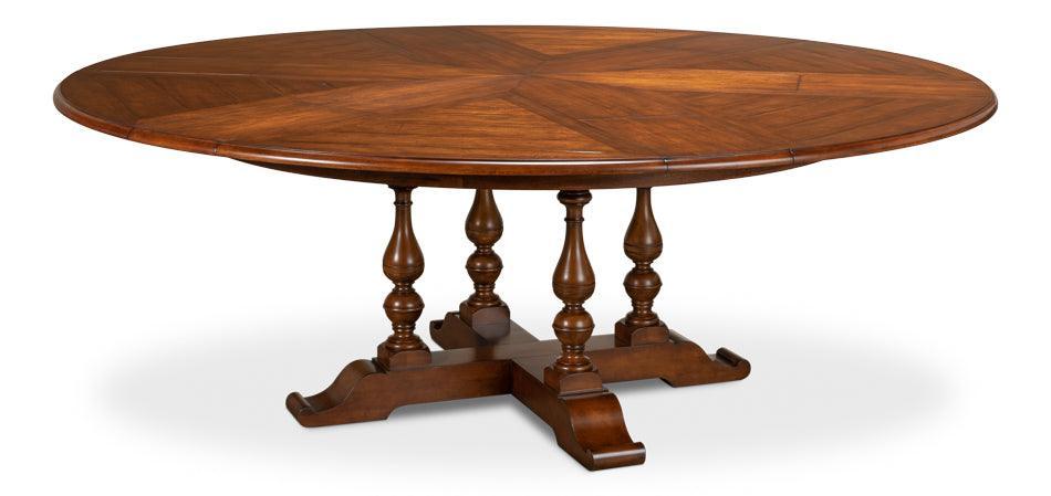 Golden Walnut Jupe Dining Table - Belle Escape