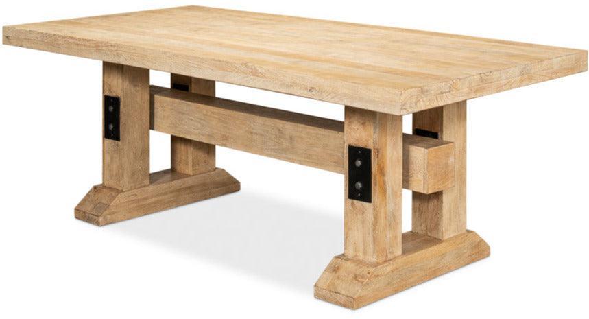 Goldies Railroad Trestle Dining Table - Belle Escape