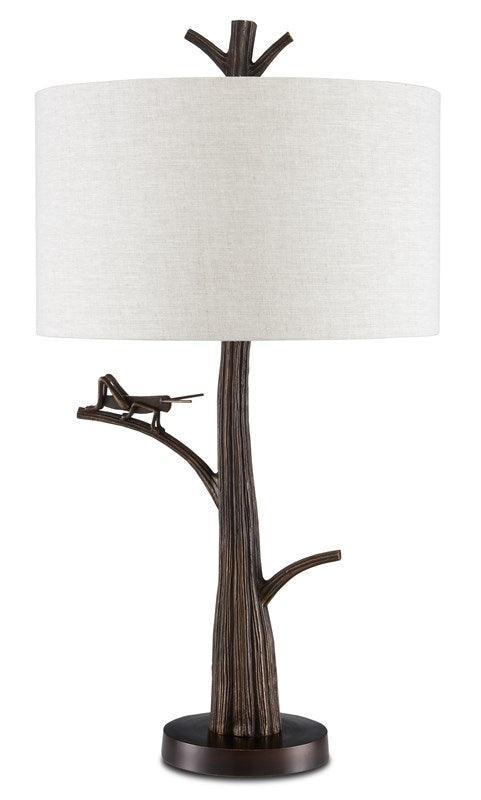 Grasshopper Bronze Table Lamp - Belle Escape