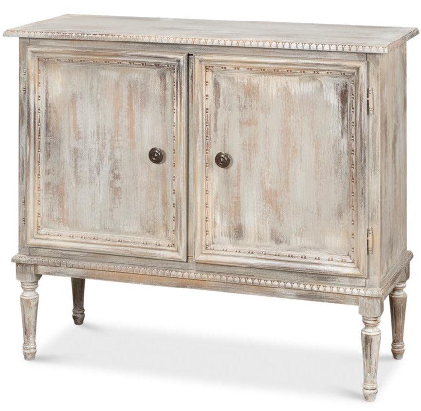 Gray Oak Tulipwood 2 Door Side Cabinet - Belle Escape