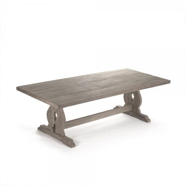 Gray Washed Farmhouse Dining Table - Belle Escape