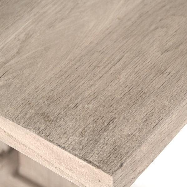 Gray Washed Farmhouse Dining Table - Belle Escape