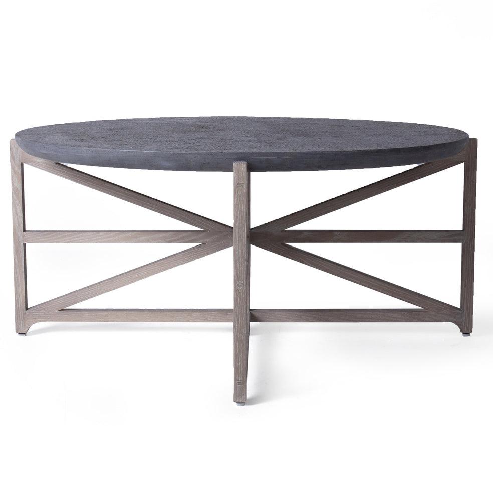 Grey Marble Luxe Modern Coffee Table - Belle Escape