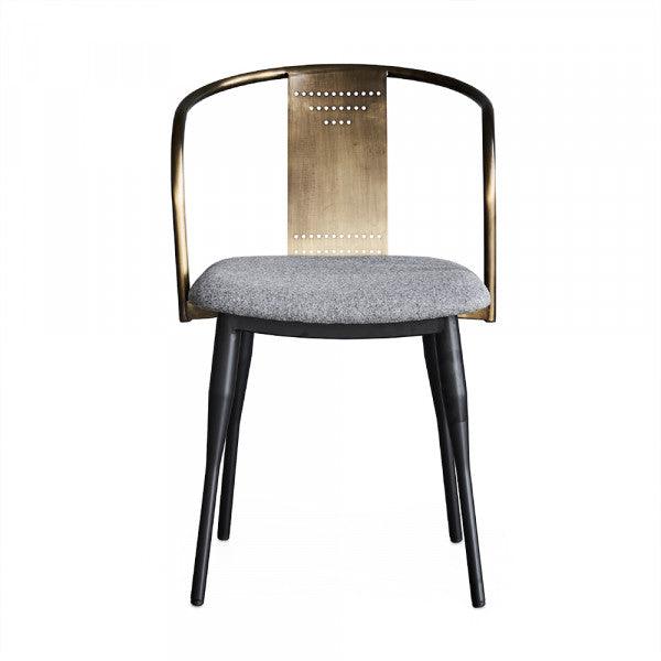 Grey Steel Mid Century Accent Chair - Belle Escape