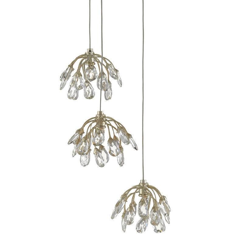 Hanging Crystal Silverleaf Chandelier - Belle Escape