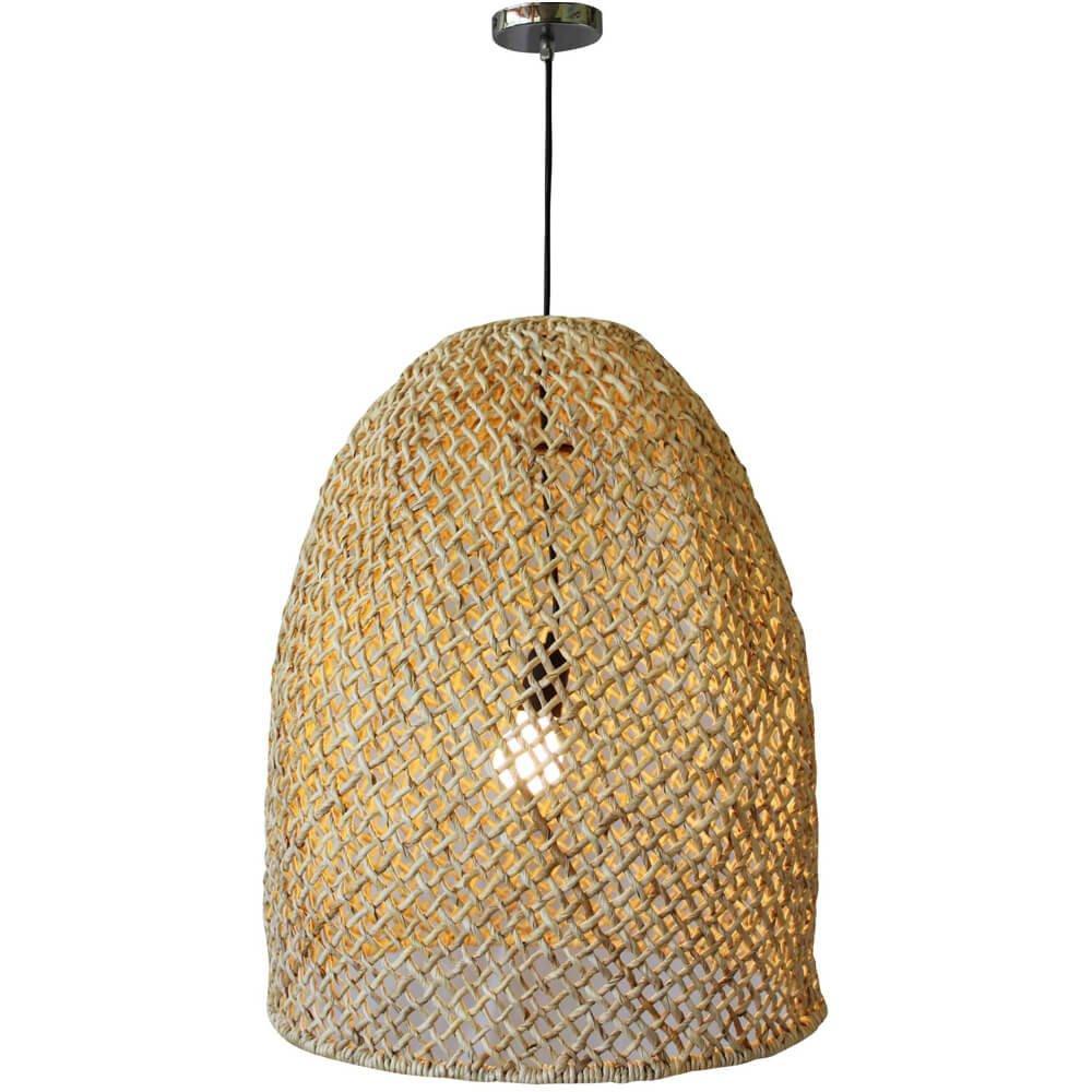 Hanging Wicker Pendant Light - Belle Escape