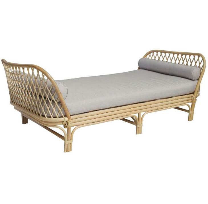 Harmony Wicker Settee Daybed - Belle Escape