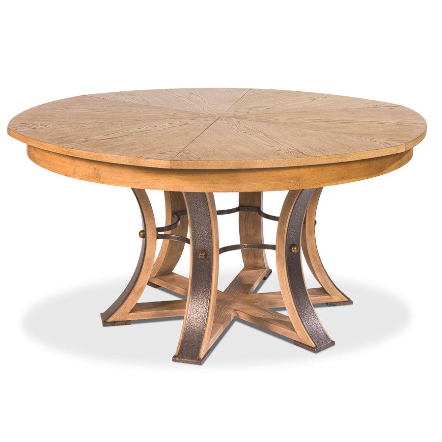 Heather Beige Tower Jupe Dining Table - Belle Escape