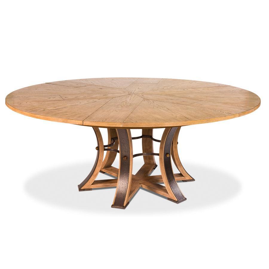 Heather Beige Tower Jupe Dining Table - Belle Escape