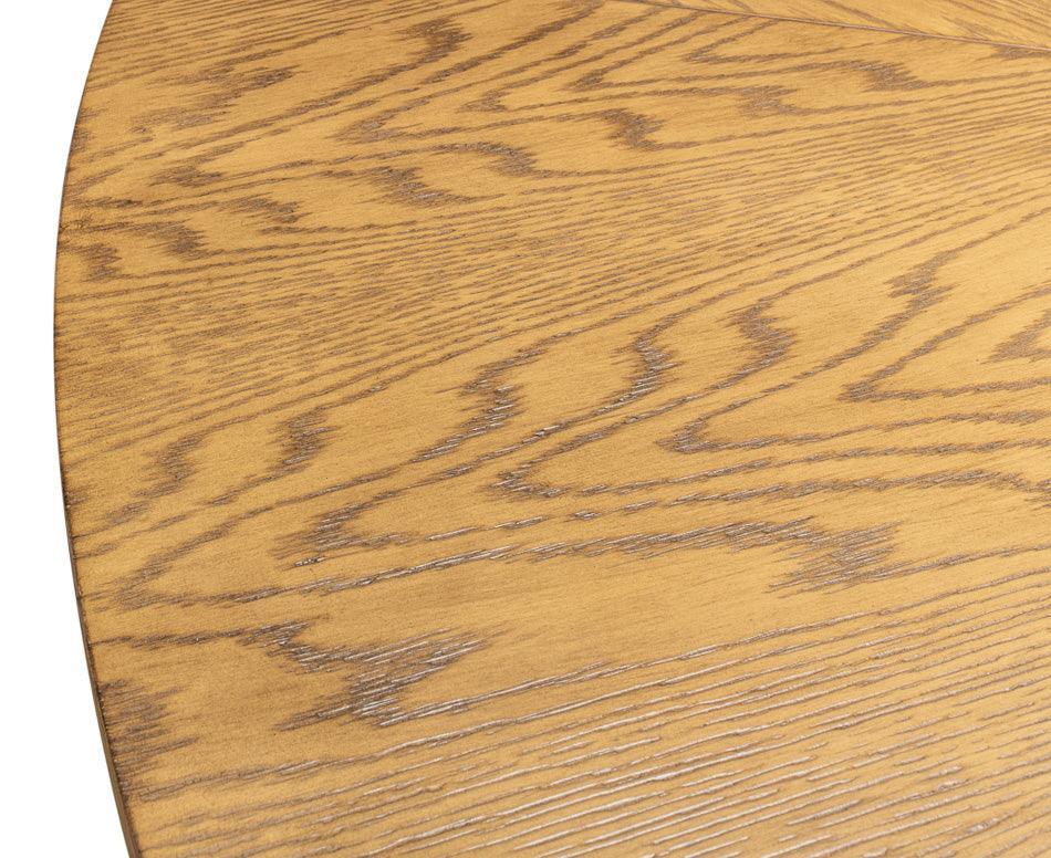 Heather Beige Tower Jupe Dining Table - Belle Escape