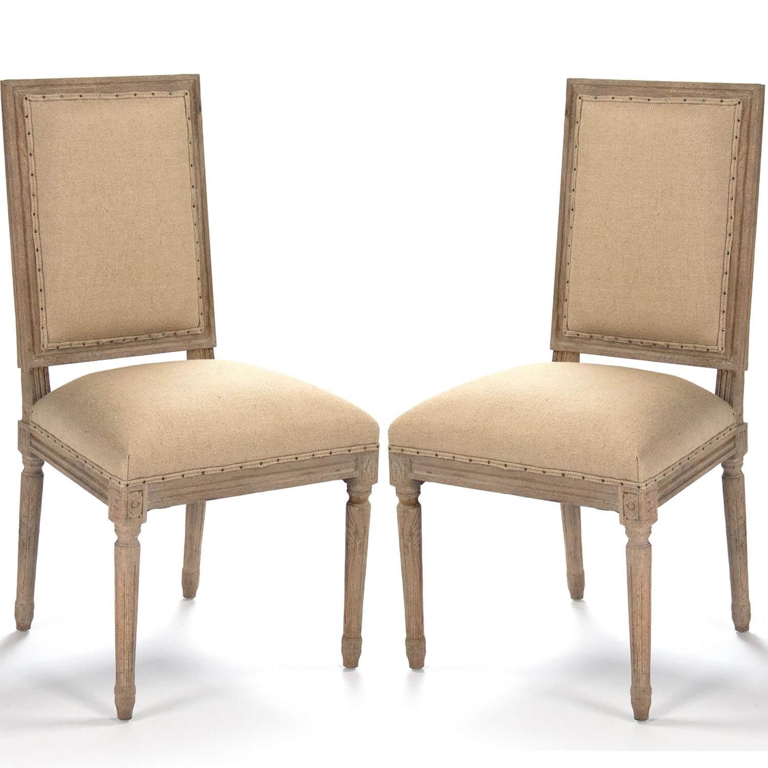 Hemp Louis Side Chairs - Belle Escape