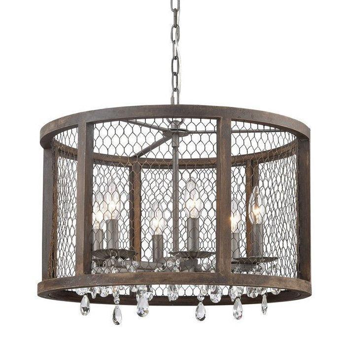 Hutch Farmhouse Chic Drum Pendant - Belle Escape