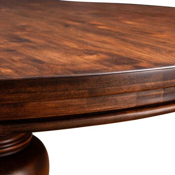 Chamonix Brown Pedestal Dining Table