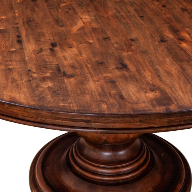 Chamonix Brown Pedestal Dining Table