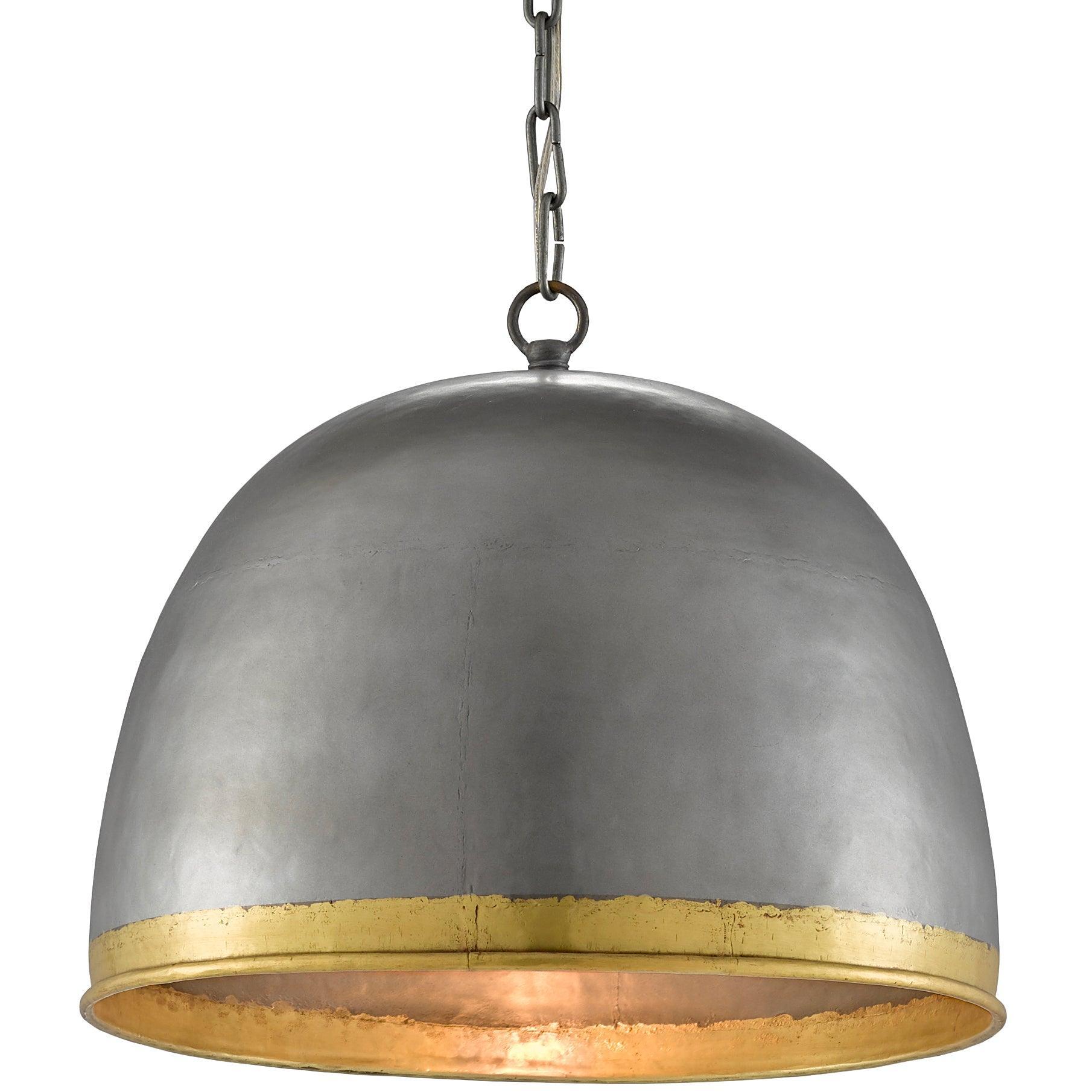 Industrial Chic Iron Bowl Pendant - Belle Escape