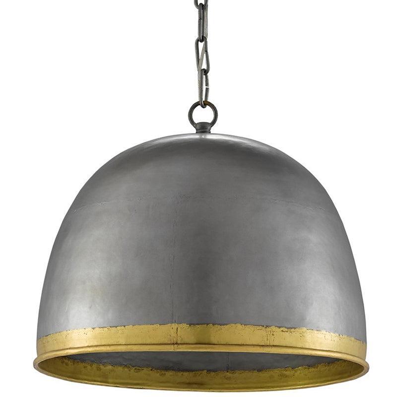 Industrial Chic Iron Bowl Pendant - Belle Escape