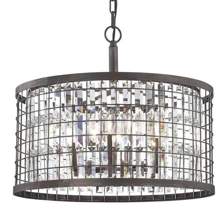 Industrial Crystal Cage Chandelier - Belle Escape