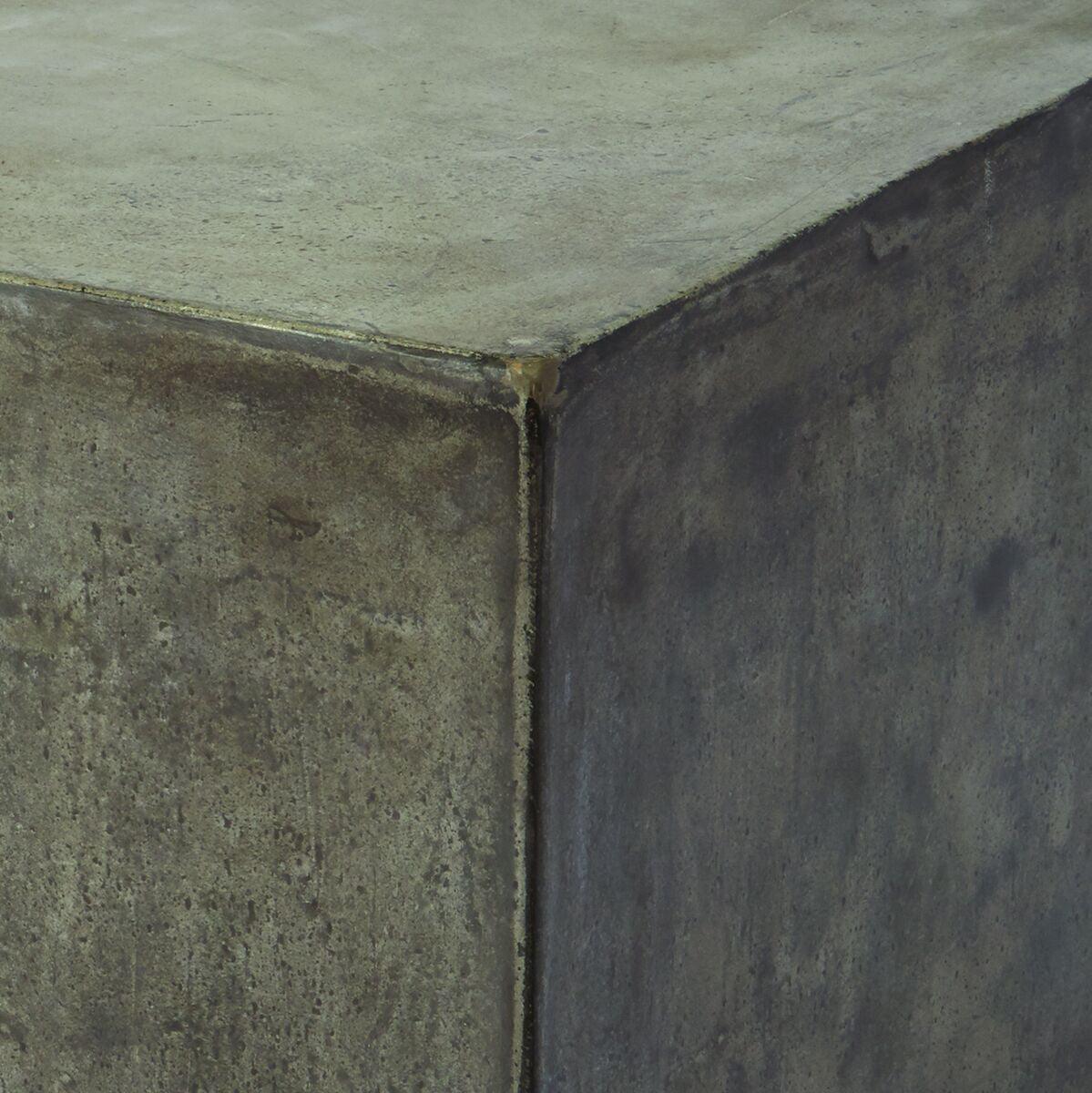 Industrial Cubic Concrete Accent Table - Belle Escape