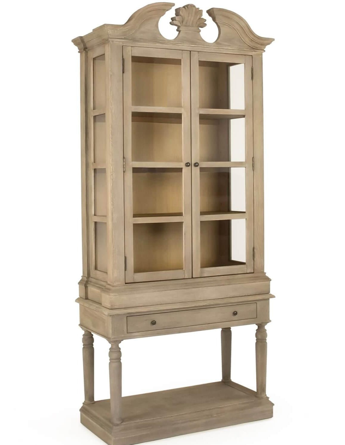Jacques French Legacy Glass Front Cabinet - Belle Escape