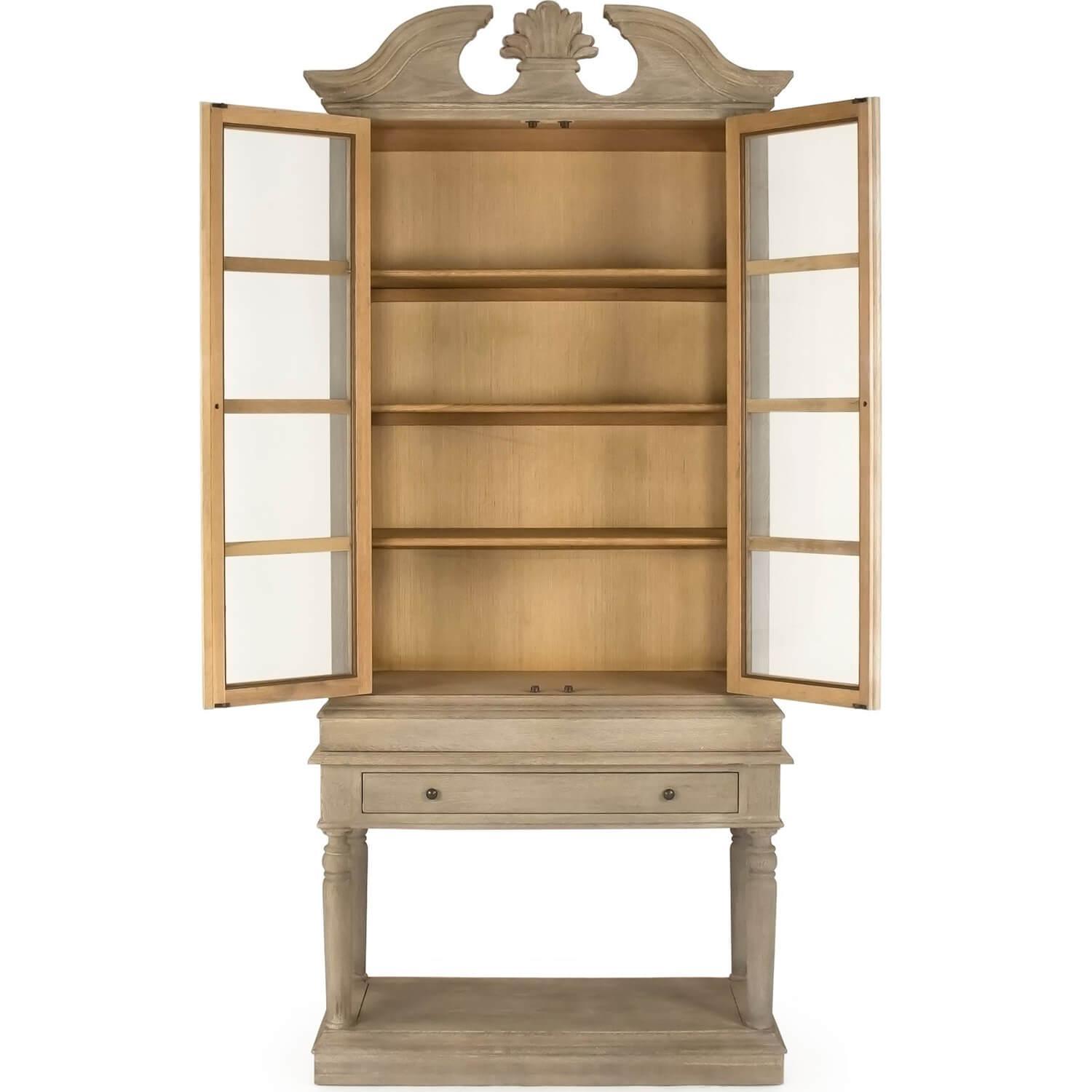 Jacques French Legacy Glass Front Cabinet - Belle Escape