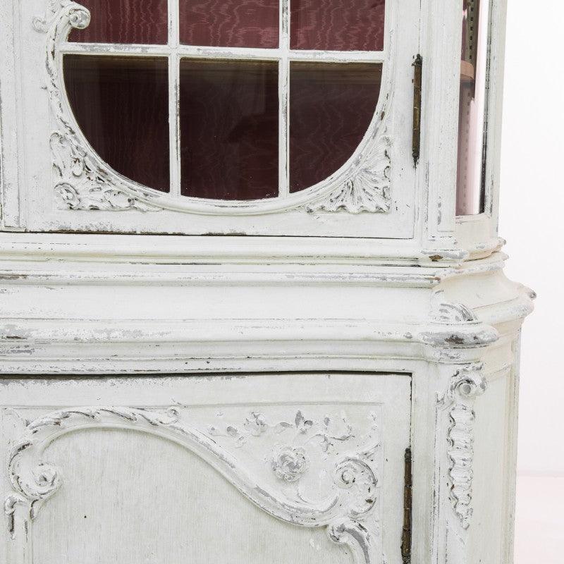 Juliette White Antique Display Cabinet - Circa 1900 - Belle Escape
