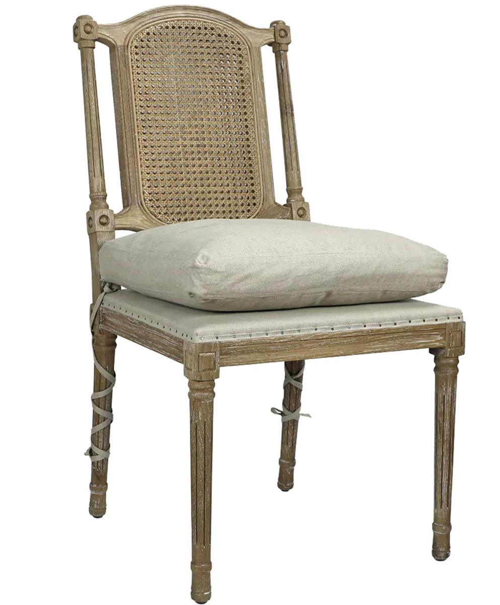 L'opera French Cane Back Side Chairs - Pair - Belle Escape