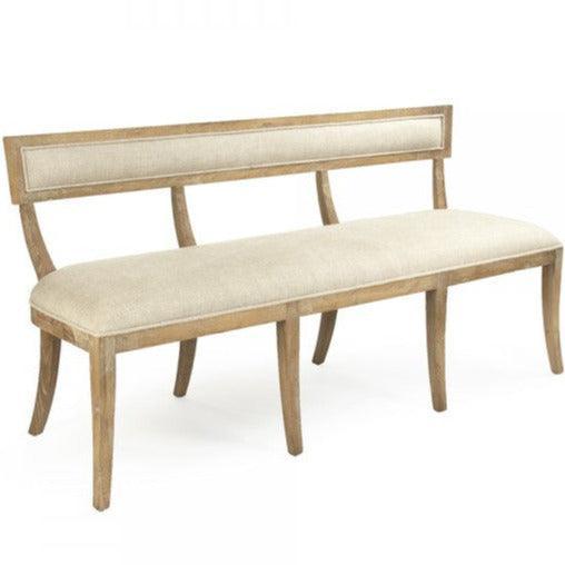 La Creme Modern French Curved Bench - Belle Escape