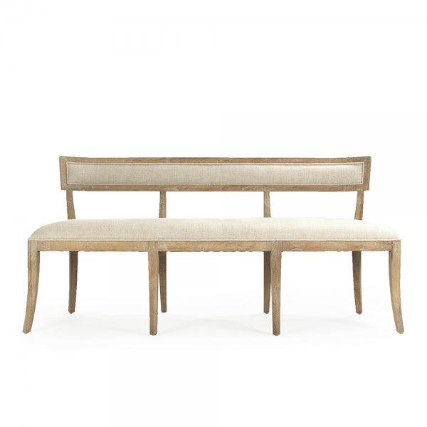 La Creme Modern French Curved Bench - Belle Escape