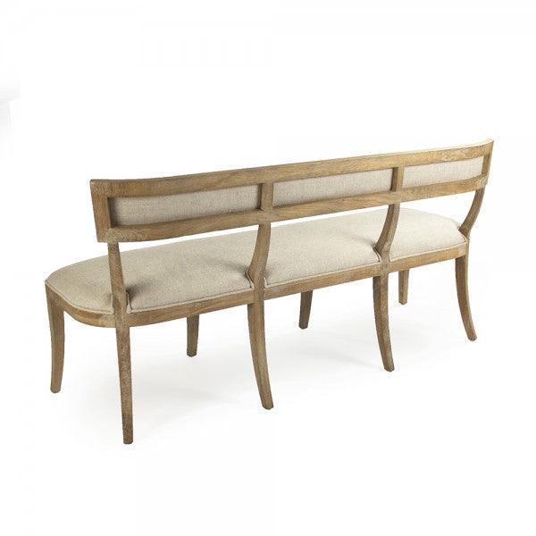 La Creme Modern French Curved Bench - Belle Escape