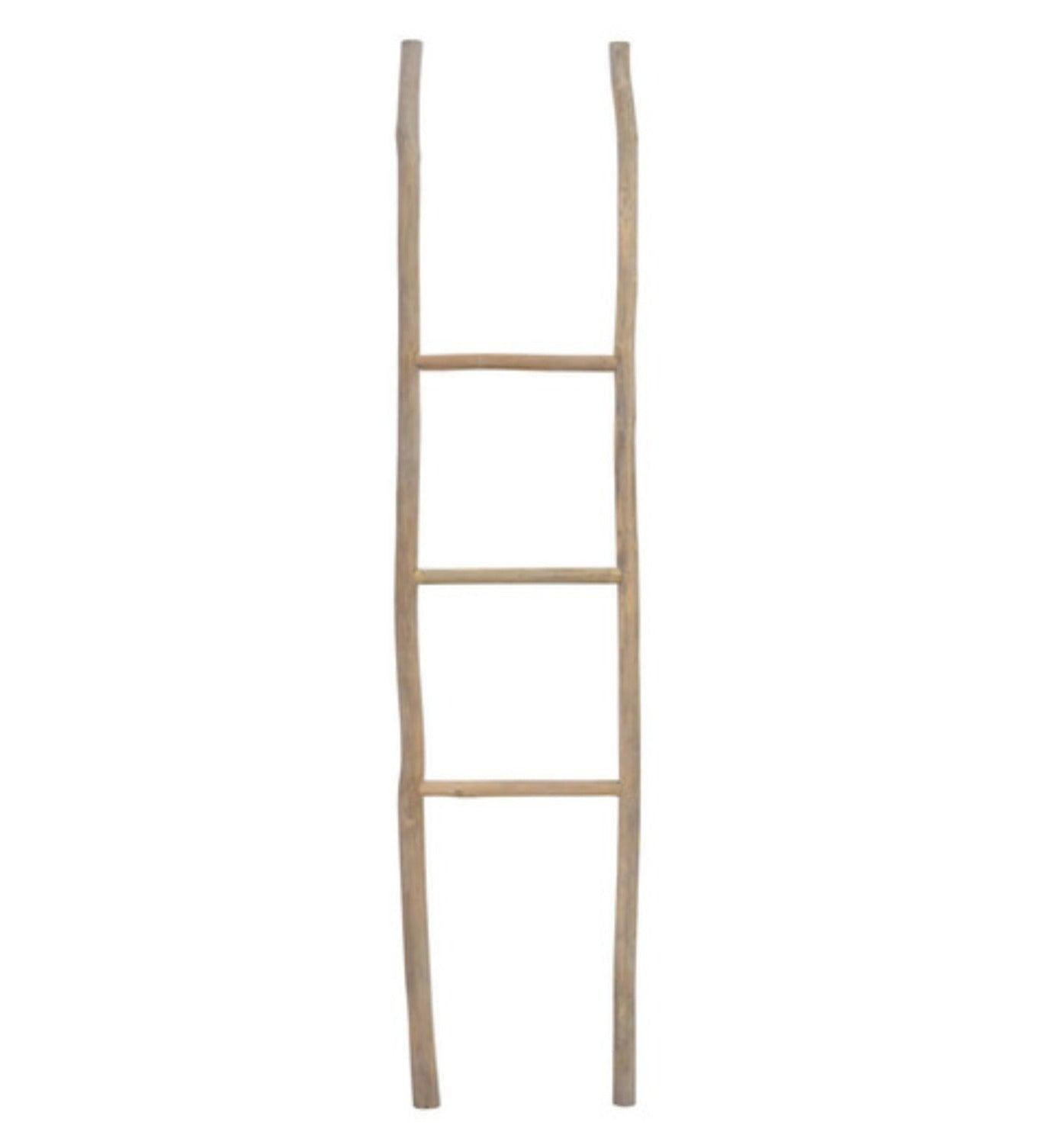 Natural Teak Branch Ladder