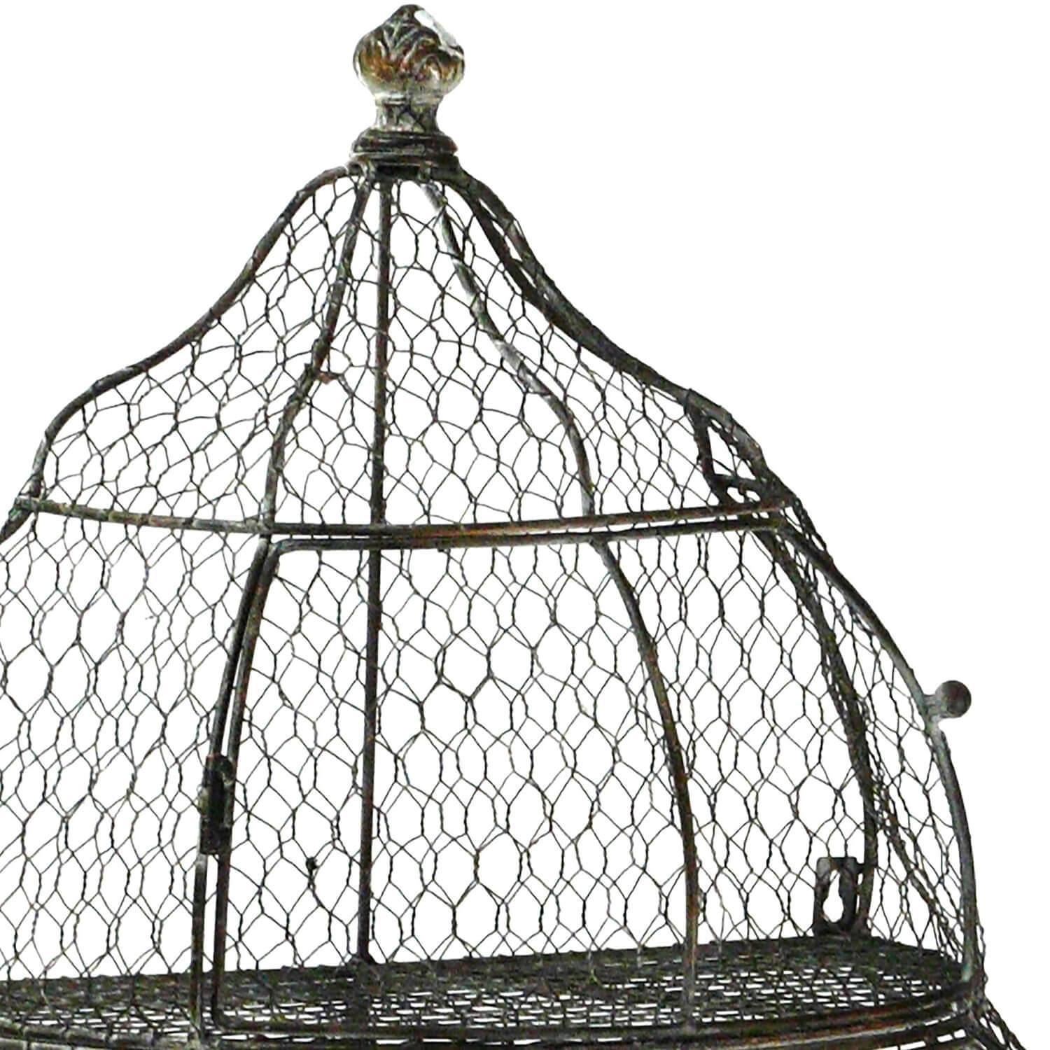 Large Iron Birdcage Aviary Shelf - Belle Escape