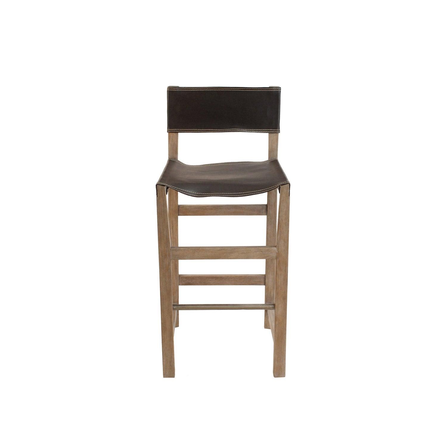 Leather Director Counter Stool - Belle Escape