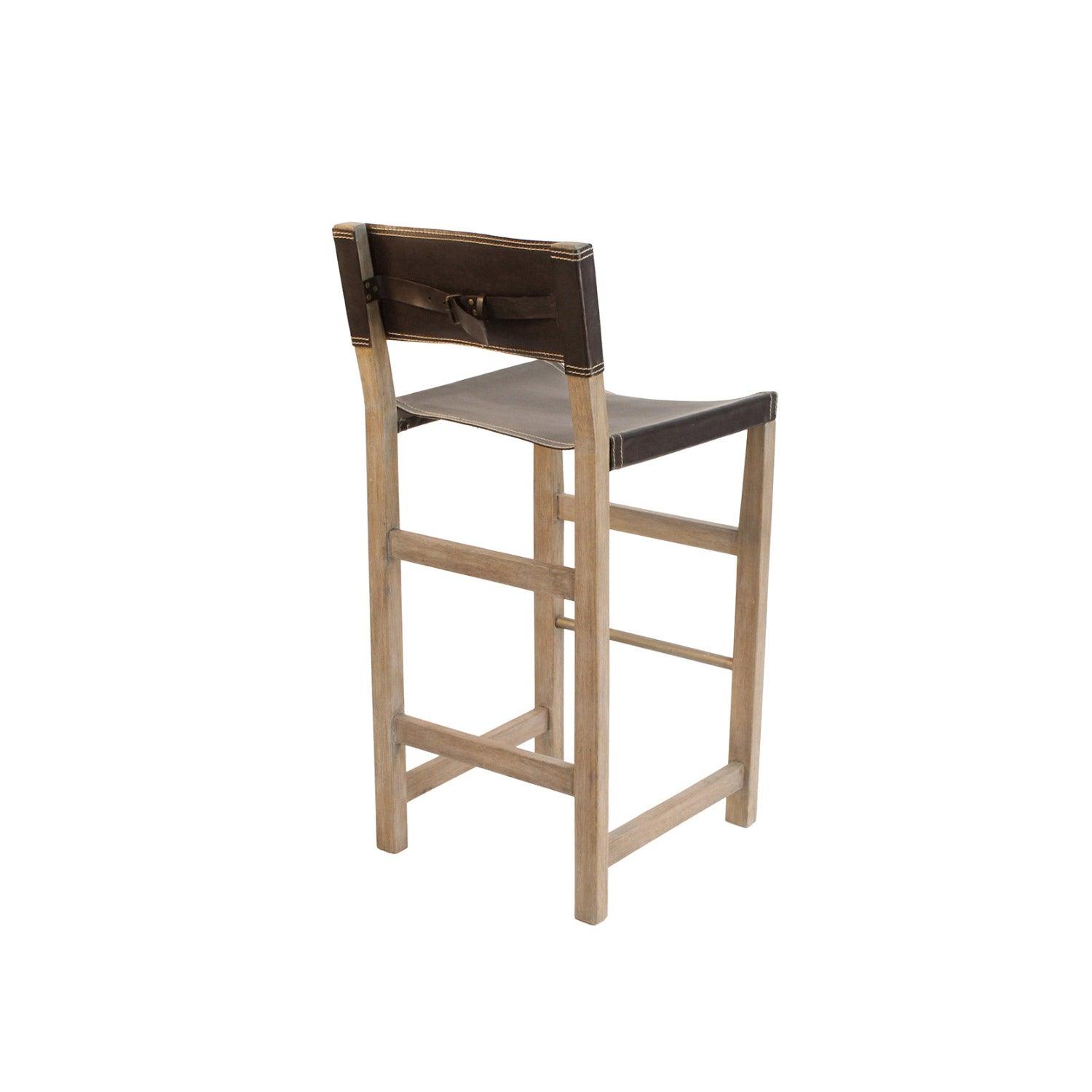 Leather Director Counter Stool - Belle Escape