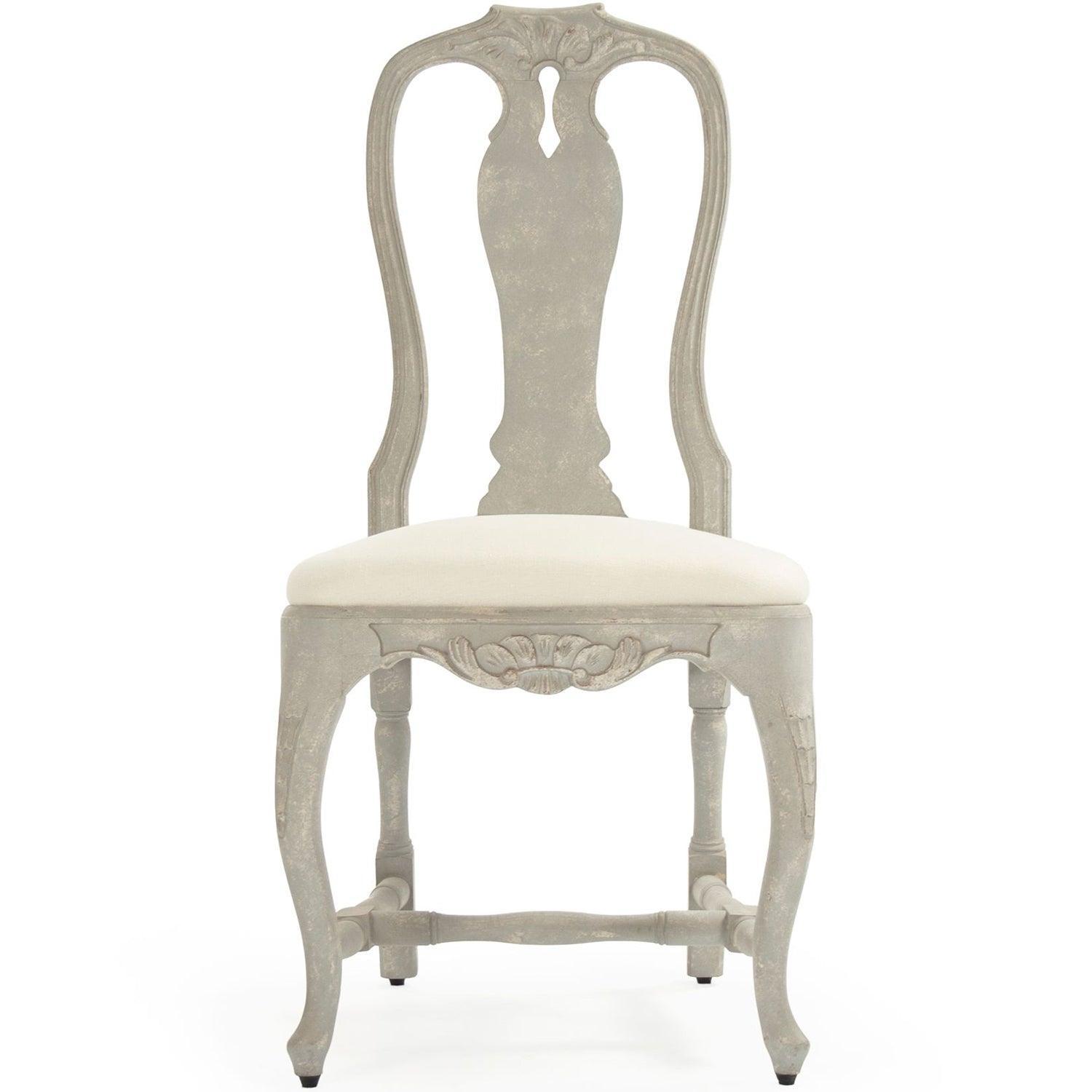 Light French Blue Gray Dining Chairs - Belle Escape