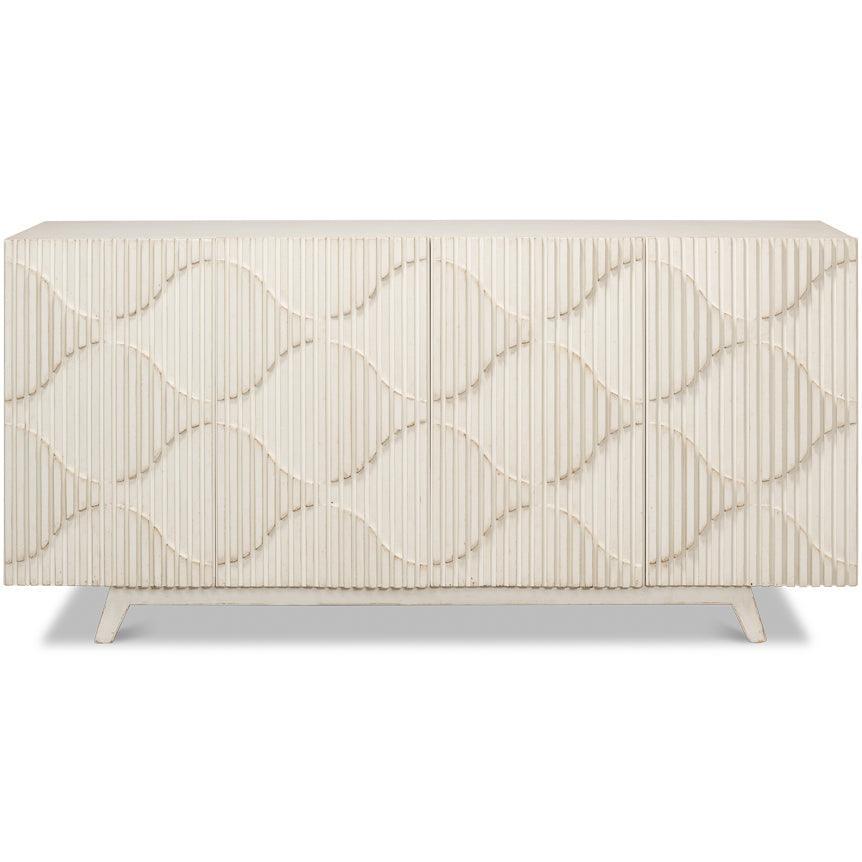 Lola Contemporary Antique White Sideboard - Belle Escape