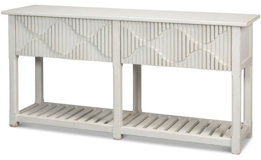 Lola Raised Panel Console Table - Belle Escape