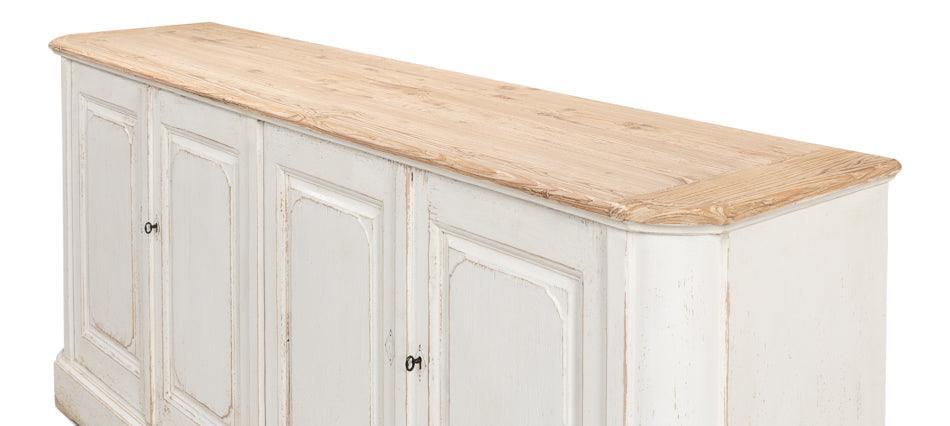 Long Wood Top Farmhouse Sideboard - Belle Escape