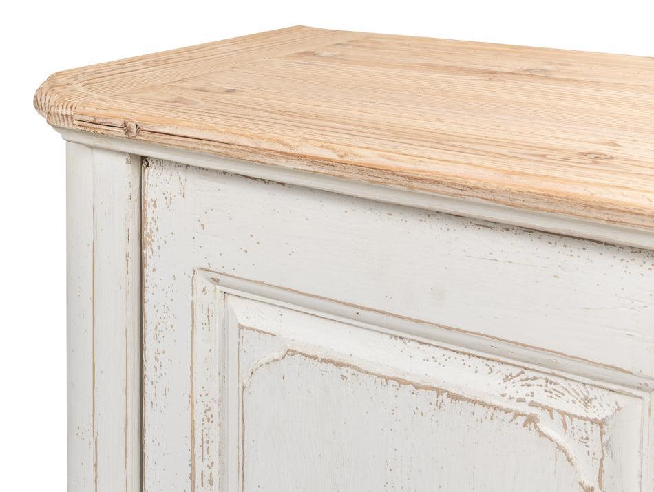 Long Wood Top Farmhouse Sideboard - Belle Escape