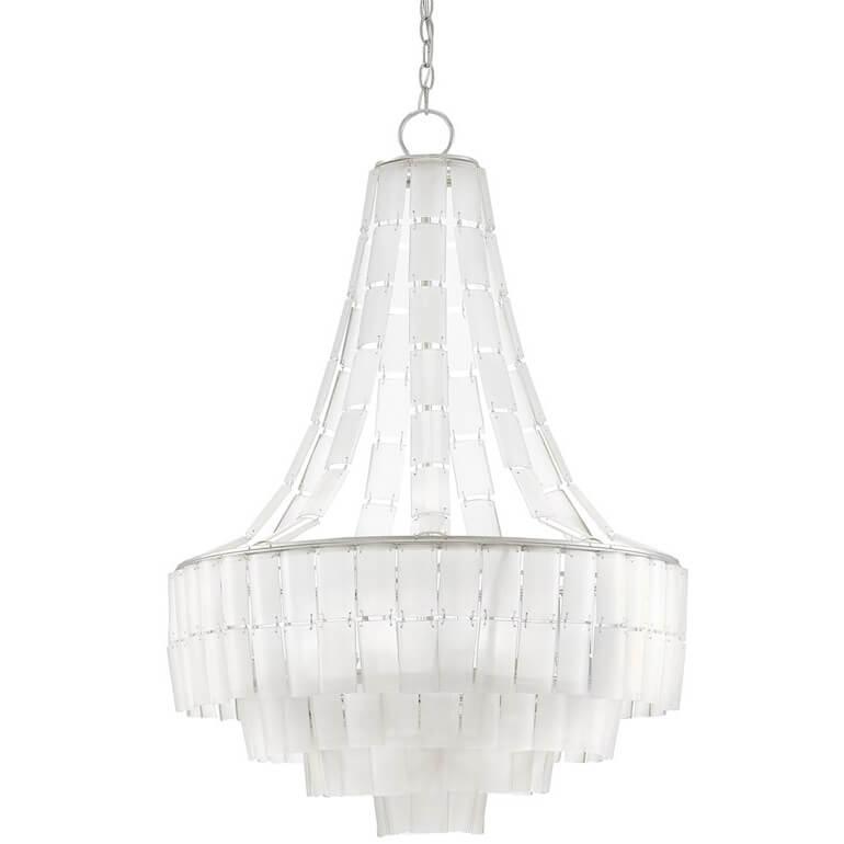 Madame Frosted Leaf Chandelier - Belle Escape