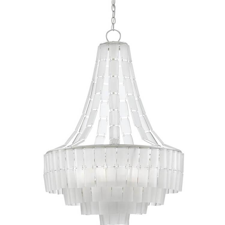 Madame Frosted Leaf Chandelier - Belle Escape