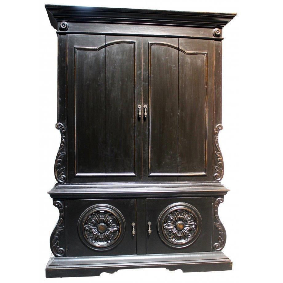 Majestic Black Solanas Armoire - Belle Escape