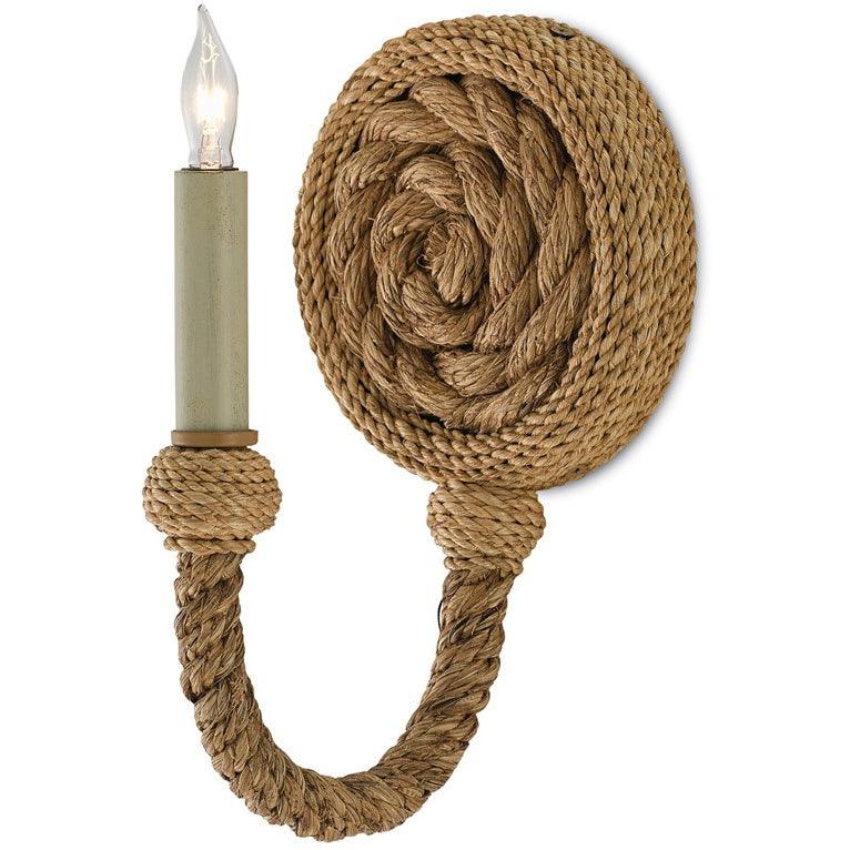Merchant Rope Candlelit Wall Sconce - Belle Escape