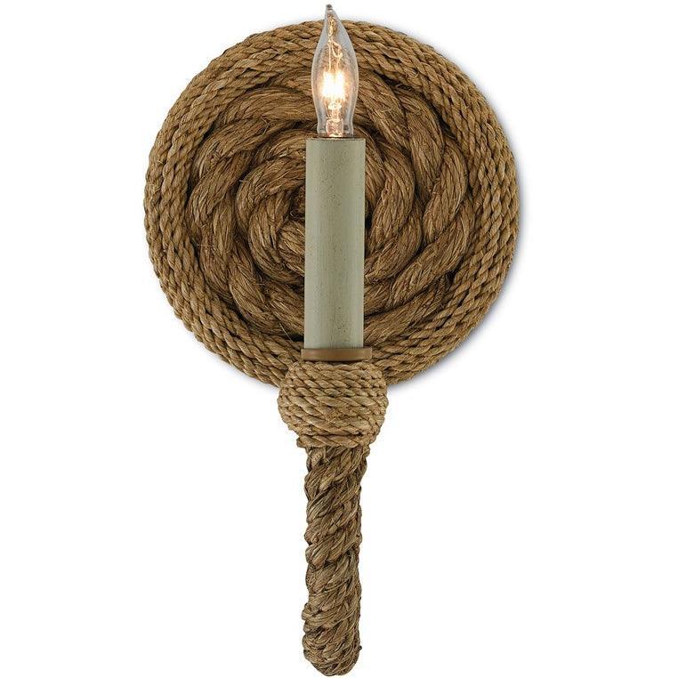 Merchant Rope Candlelit Wall Sconce - Belle Escape