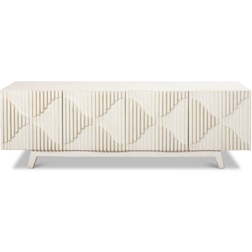 MidMod Illusion White Sideboard - Belle Escape