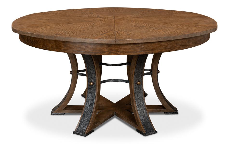 Mink Brown Tower Jupe Dining Table - Belle Escape