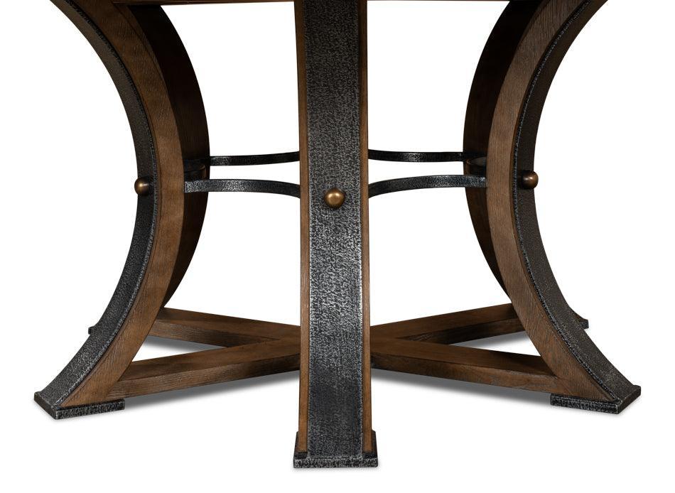 Mink Brown Tower Jupe Dining Table - Belle Escape