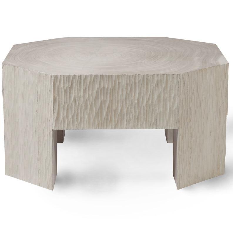 Modern Bohemian Bleached Oak Coffee Table - Belle Escape