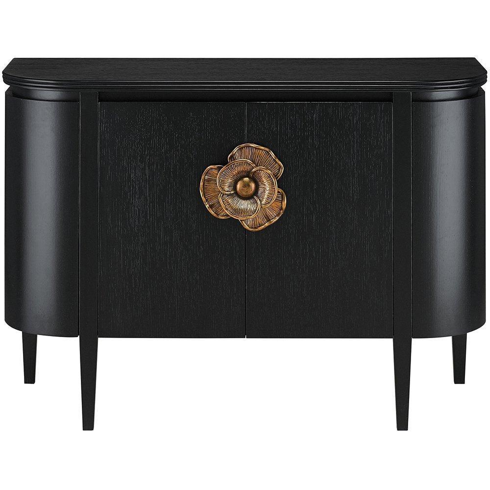 Modern Brass Fleur Demilune Sideboard - Belle Escape