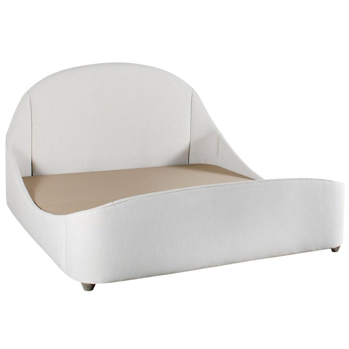 Modern Curved Upholstered Bed - Belle Escape